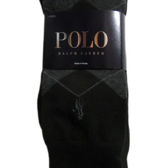 polo dress socks Cotton-Blend Dress Sock 2-Pack for Men